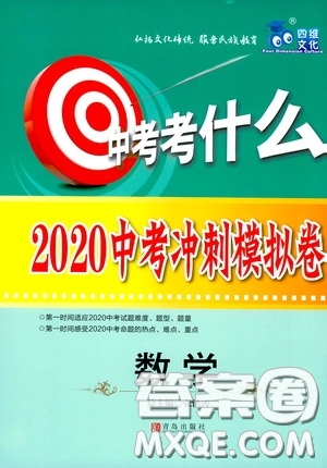 四維文化中考考什么2020中考沖刺模擬卷數(shù)學(xué)答案