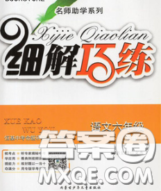 2020春名師助學(xué)系列細(xì)解巧練六年級(jí)語(yǔ)文下冊(cè)人教版答案