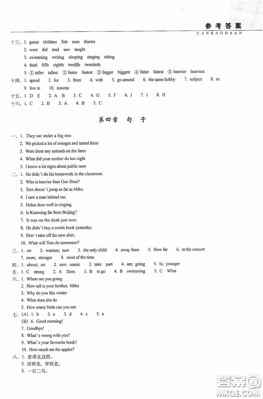 2020年68所教學教科所小學新題型題庫英語最新版答案