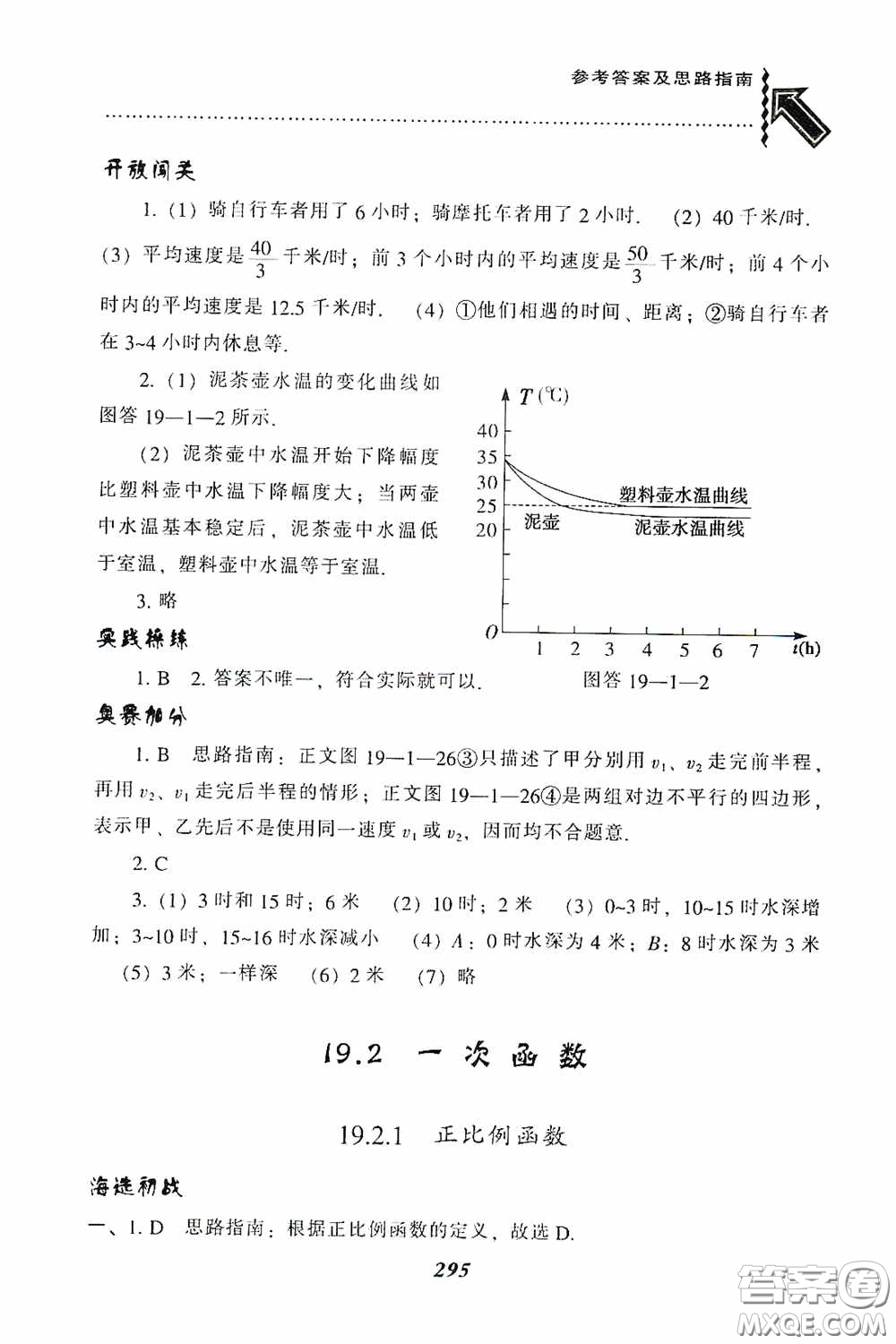 遼寧教育出版社2020尖子生題庫最新升級八年級數(shù)學(xué)下冊人教版答案