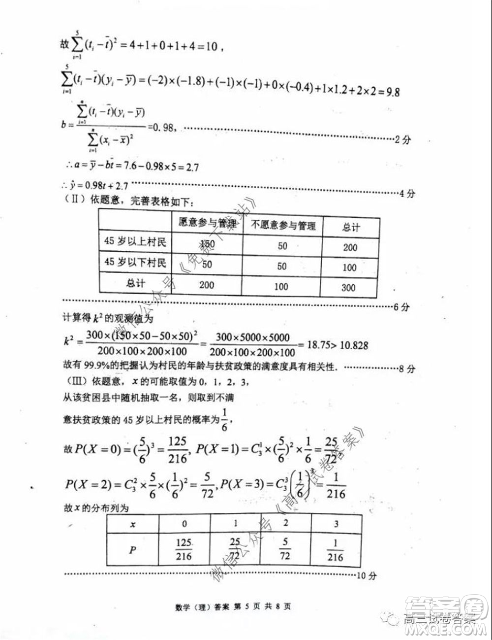 雅禮中學(xué)2020屆高三5月質(zhì)量檢測理科數(shù)學(xué)試題及答案