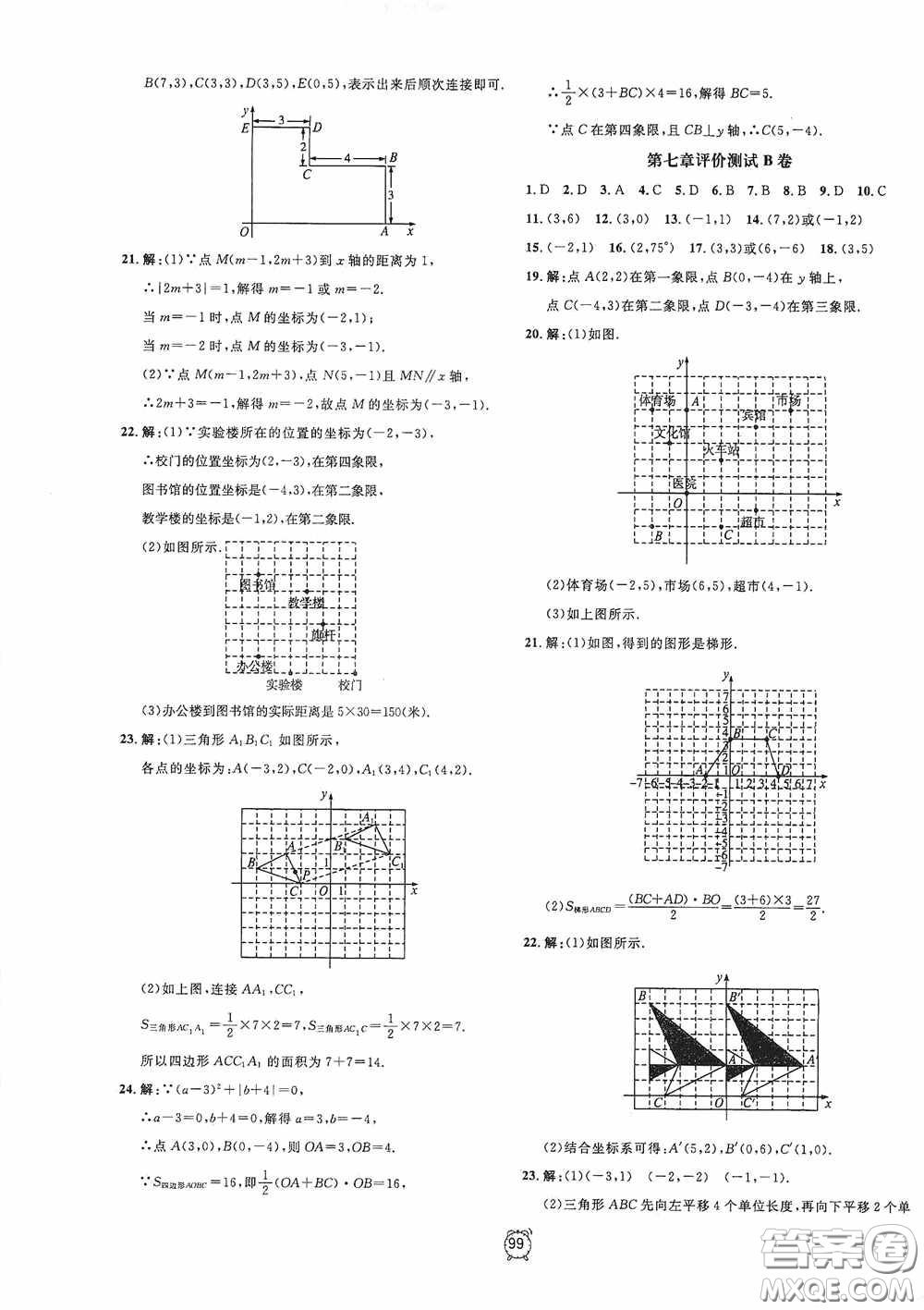 鐘書金牌2020過關(guān)沖刺100分七年級(jí)數(shù)學(xué)下冊(cè)人教版答案