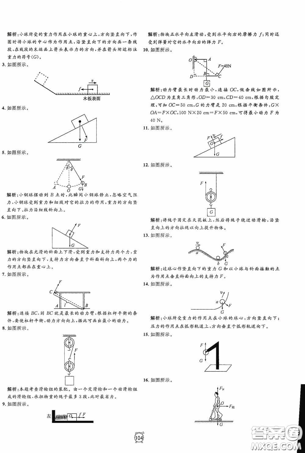 鐘書金牌2020過關(guān)沖刺100分八年級(jí)物理下冊(cè)人教版答案