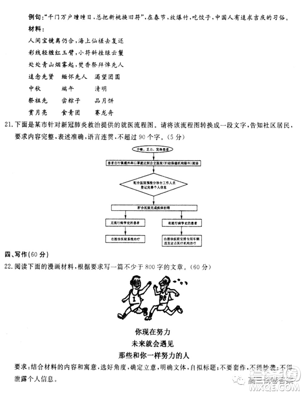 學海園大聯(lián)考2020屆高三沖刺卷一語文試題及答案