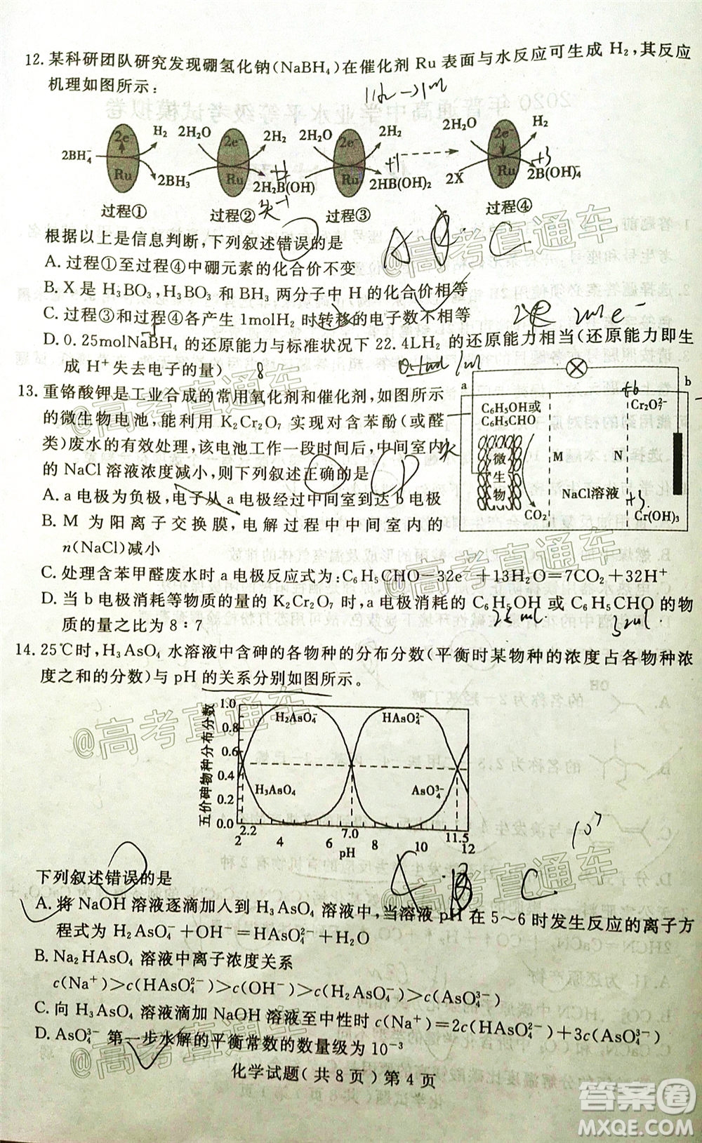2020年聊城二?；瘜W試題及答案