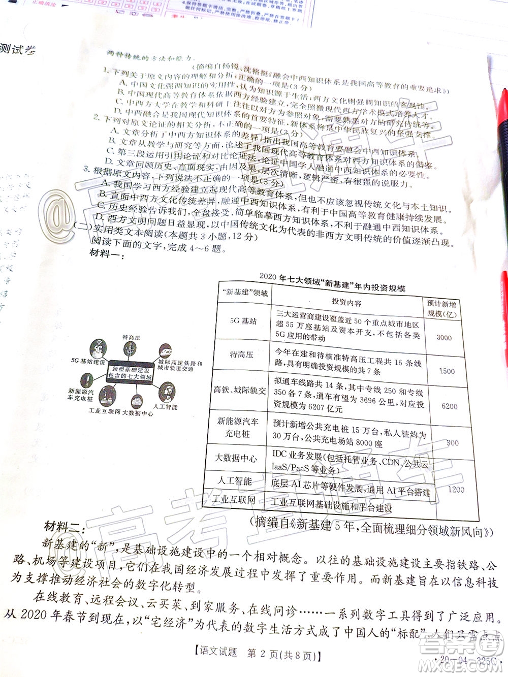 2020年莆田市高中畢業(yè)班第三次教學(xué)質(zhì)量檢測語文試題及答案