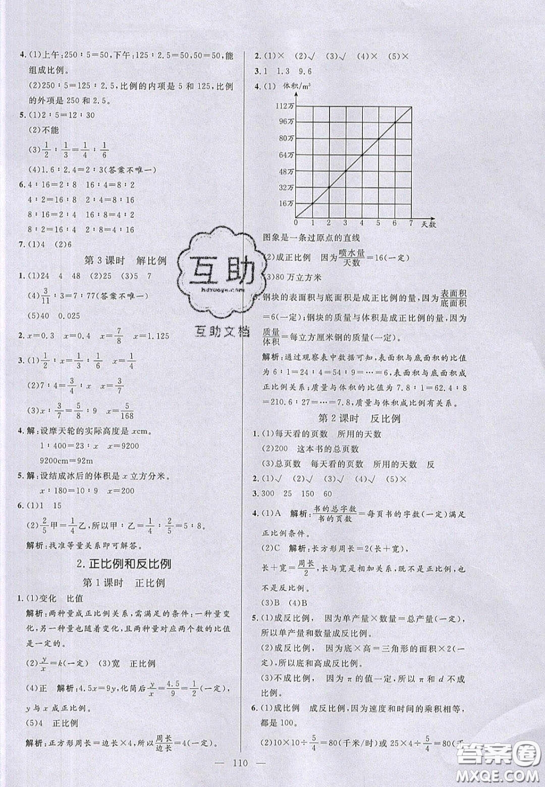 2020亮點(diǎn)激活小學(xué)教材多元演練六年級(jí)數(shù)學(xué)下冊(cè)人教版答案