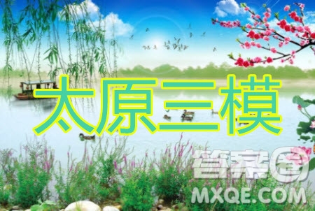 山西省太原市2020年高三年級(jí)模擬試題三理科數(shù)學(xué)試題及答案