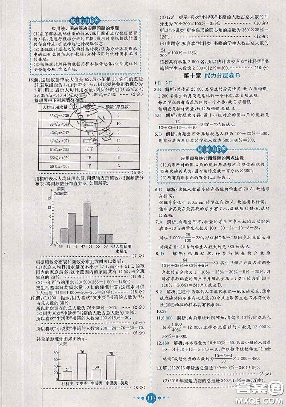 2020春課時練核心素養(yǎng)卷初中同步達標測試卷七年級數(shù)學下冊答案
