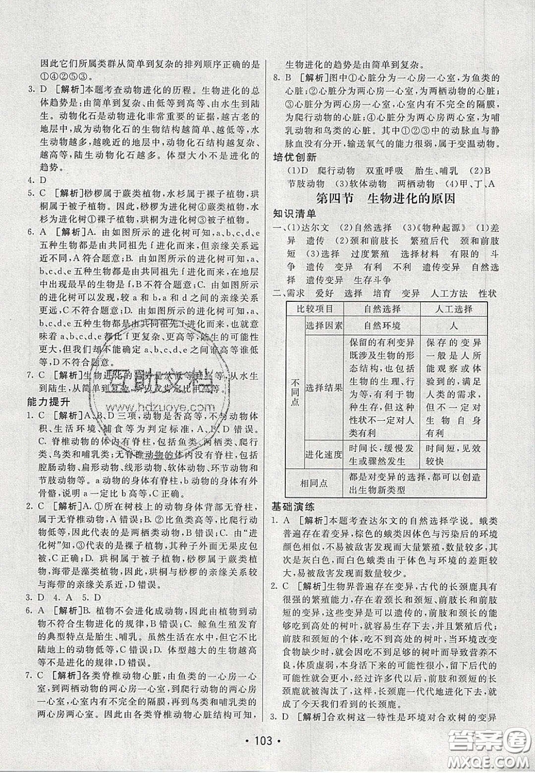 2020年同行學(xué)案學(xué)練測(cè)八年級(jí)生物下冊(cè)人教版答案