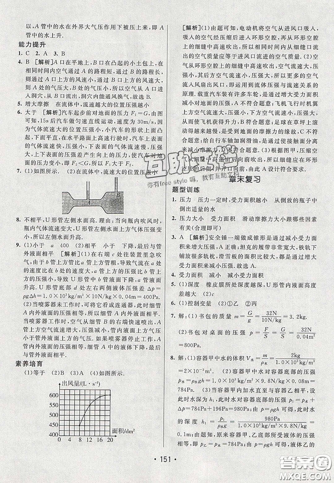 2020年同行學(xué)案學(xué)練測八年級物理下冊人教版答案