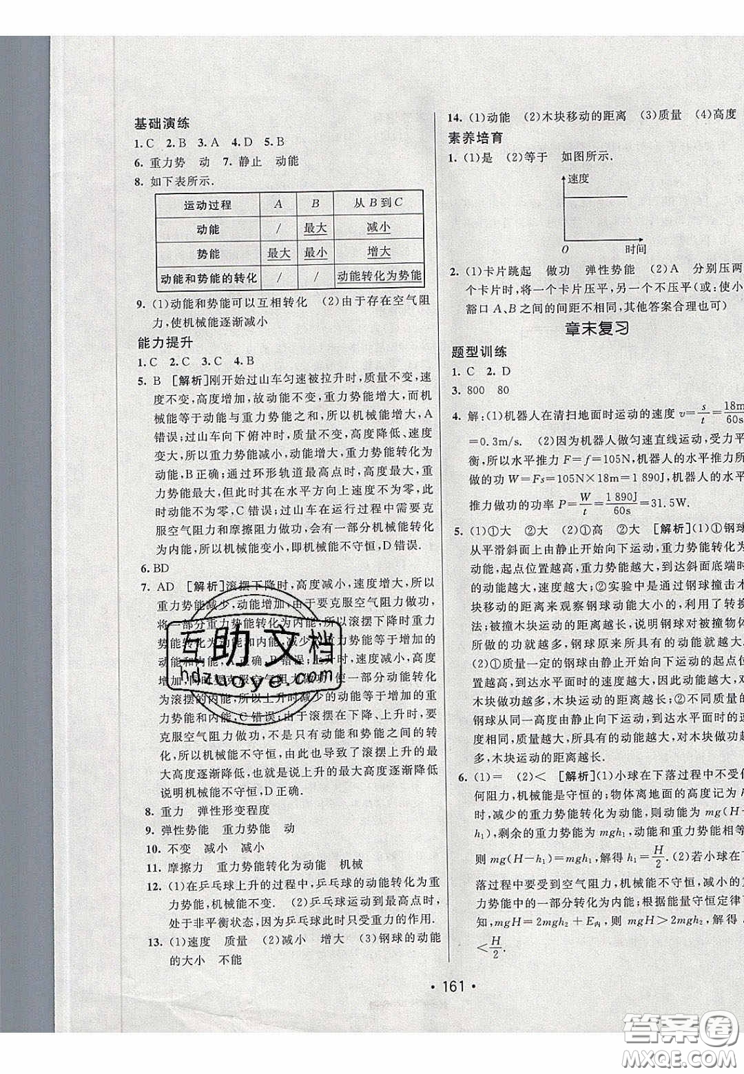 2020年同行學(xué)案學(xué)練測八年級物理下冊人教版答案