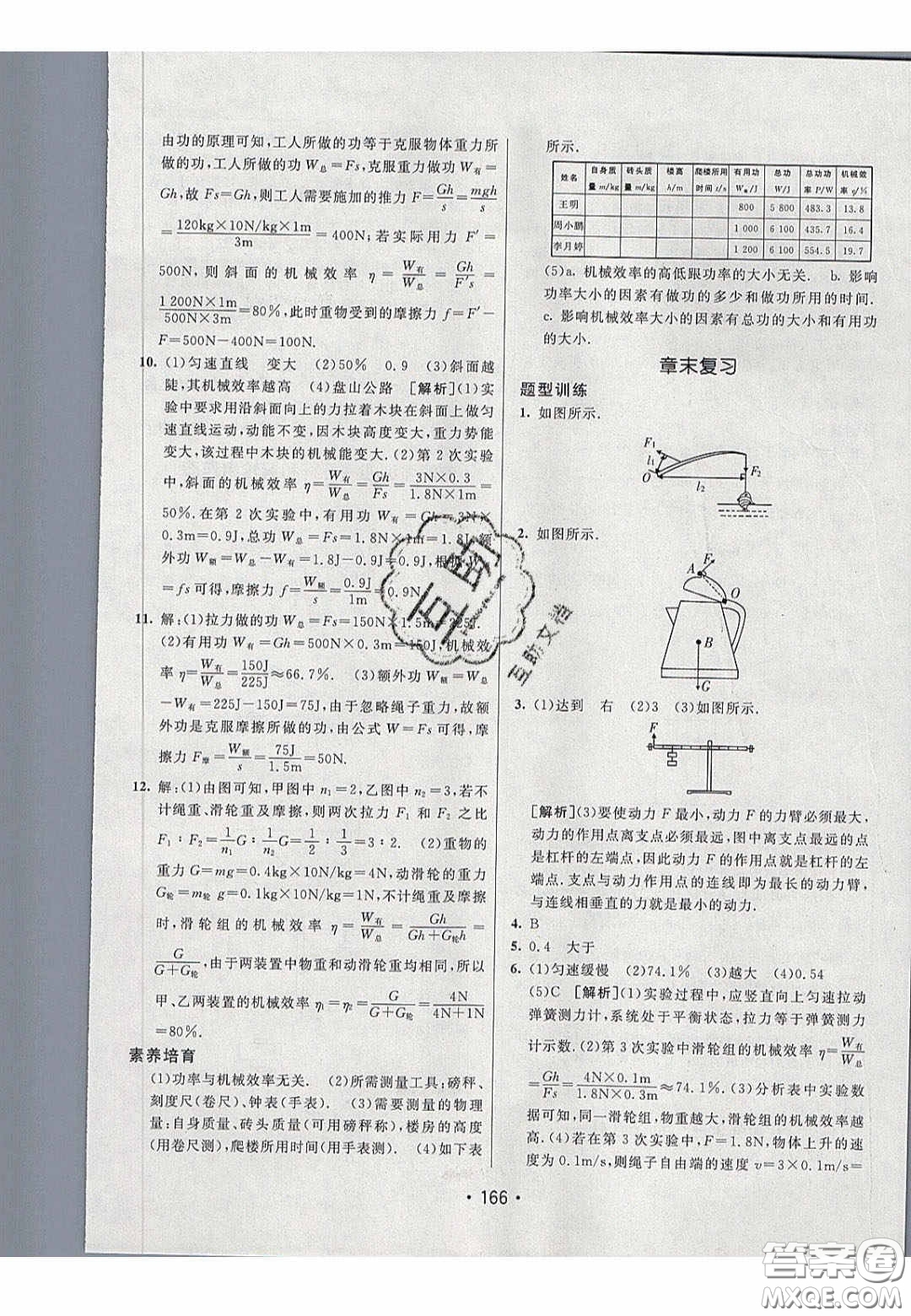 2020年同行學(xué)案學(xué)練測八年級物理下冊人教版答案