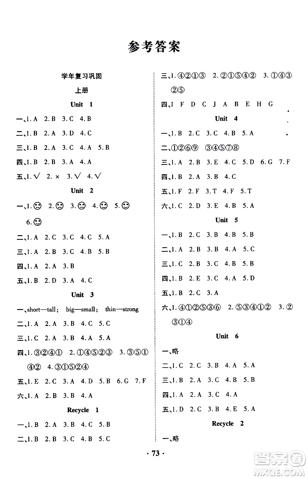 合肥工業(yè)大學(xué)出版社2021暑假零距離英語四年級(jí)人教版答案