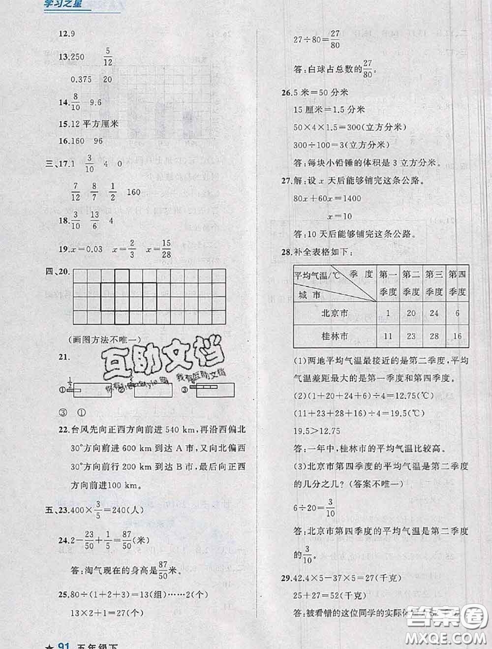 2020年名校期末大連市各區(qū)名校期中期末仿真試卷12套五年級(jí)數(shù)學(xué)下冊(cè)答案