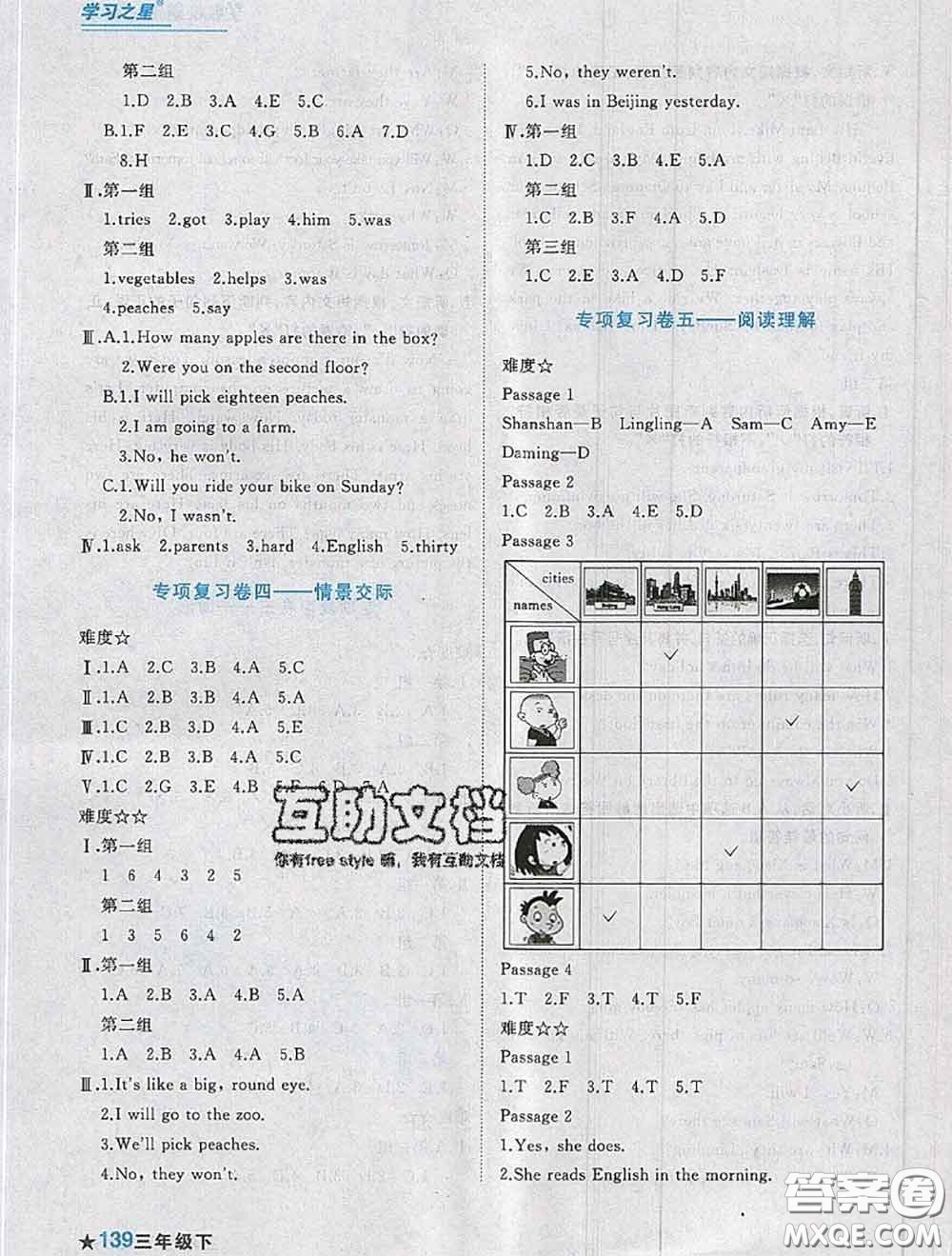 2020年名校期末大連市各區(qū)名校期中期末仿真試卷12套三年級英語下冊答案