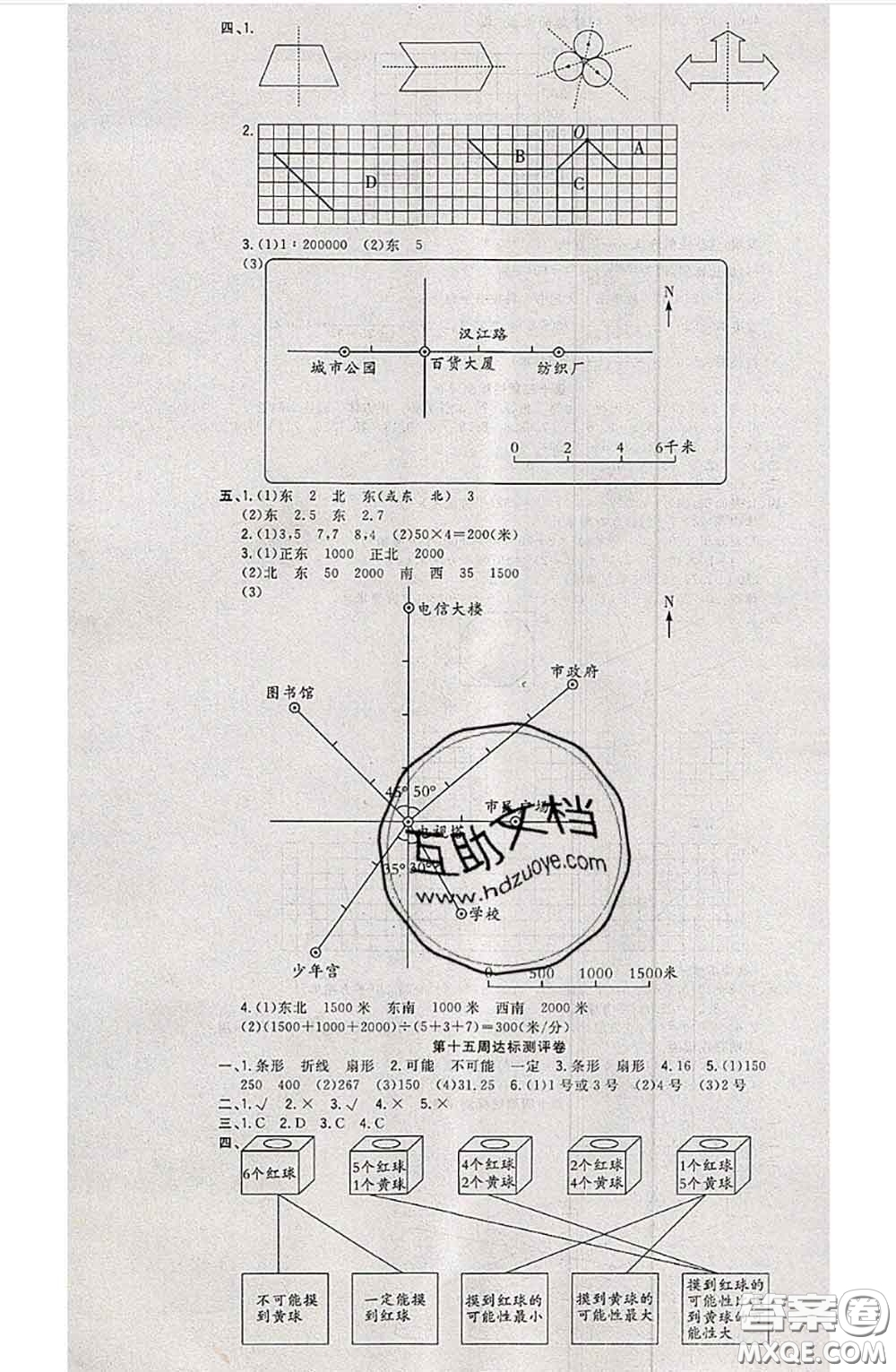 南方出版社2020狀元大考卷六年級(jí)數(shù)學(xué)下冊蘇教版答案