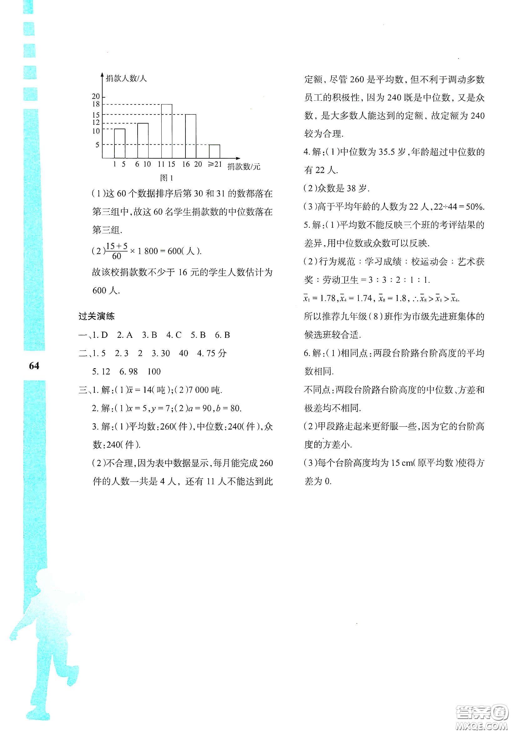 陜西人民教育出版社2020暑假作業(yè)與生活八年級(jí)數(shù)學(xué)A版答案