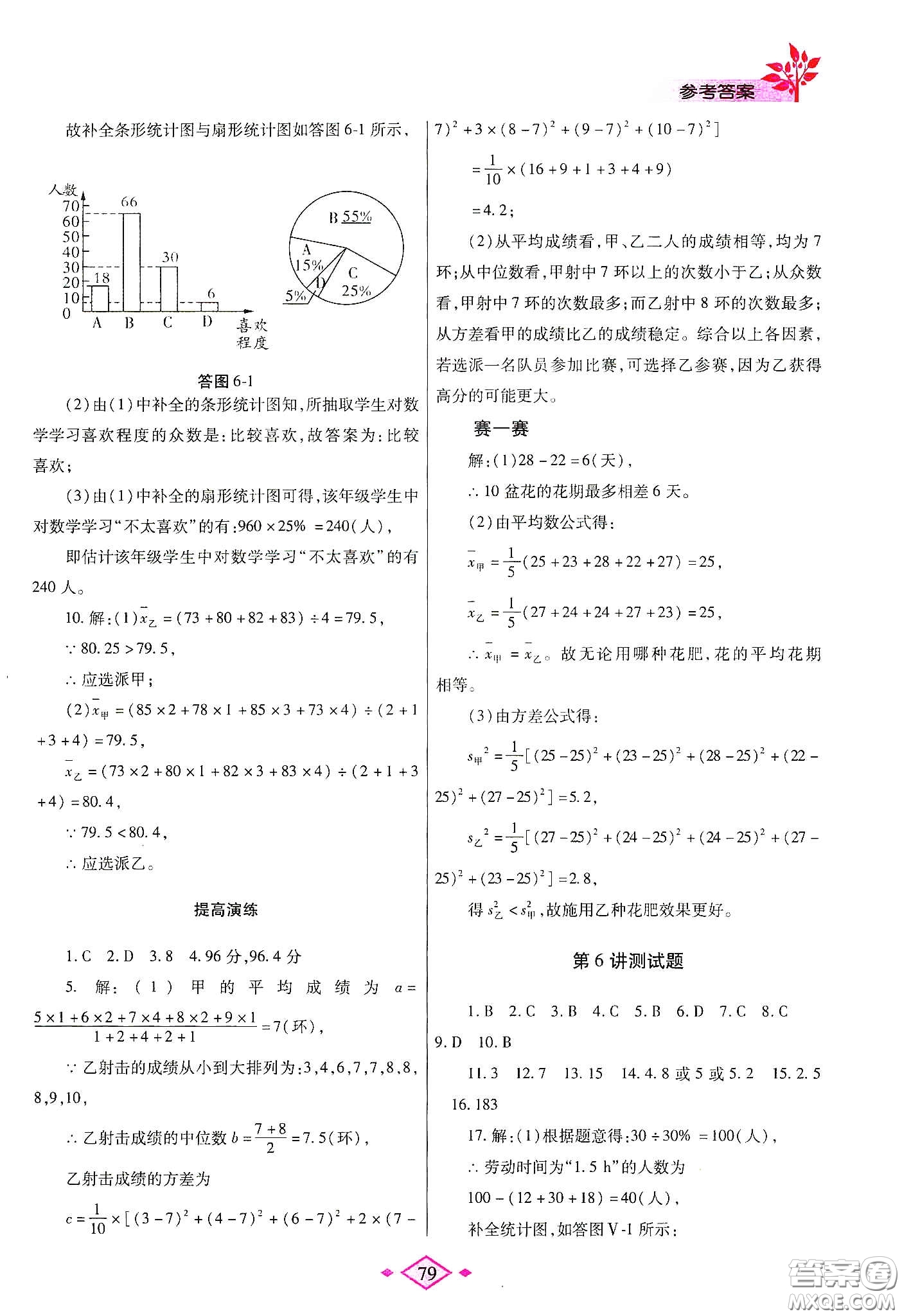 陜西師范大學(xué)出版總社有限公司2020暑假作業(yè)與生活八年級(jí)數(shù)學(xué)人教版答案
