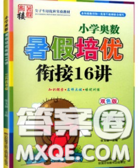 2020年暑假銜接小學(xué)奧數(shù)暑假培優(yōu)銜接16講三升四數(shù)學(xué)人教版答案