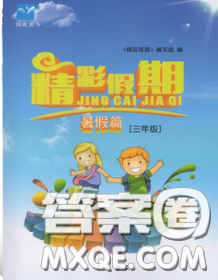 中西書局2020年鵬教圖書精彩假期暑假篇三年級數學答案