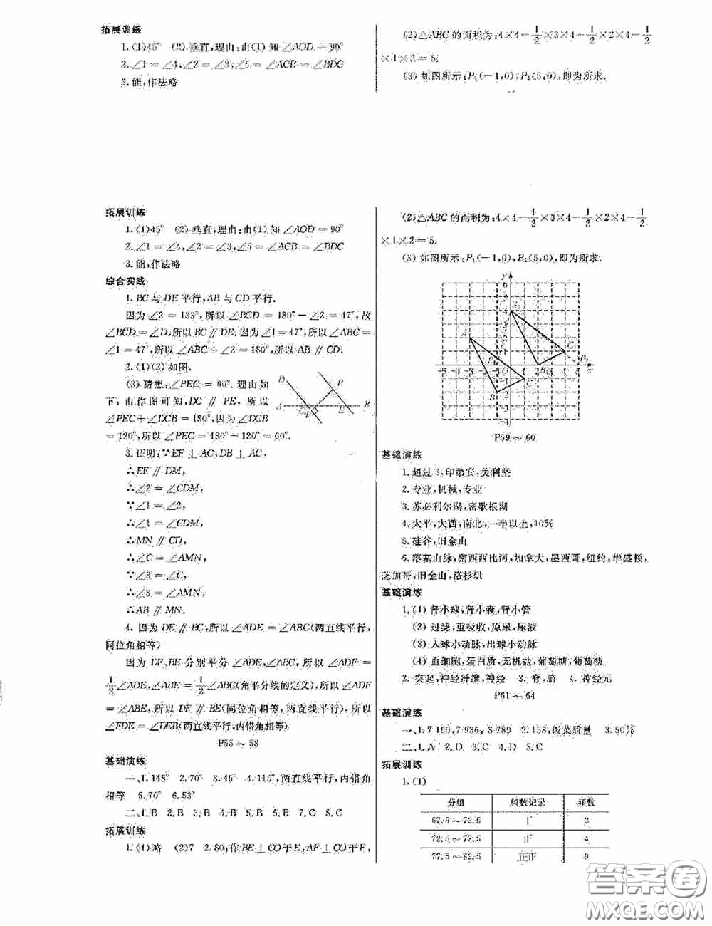 大連理工大學(xué)出版社2020假期伙伴七年級暑假理綜答案