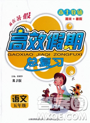 2020年本土教輔贏在暑假高效假期總復(fù)習(xí)五年級語文人教版參考答案