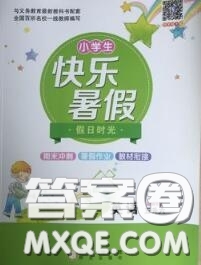 陽光出版社2020快樂暑假假日時光五升六英語科普版參考答案