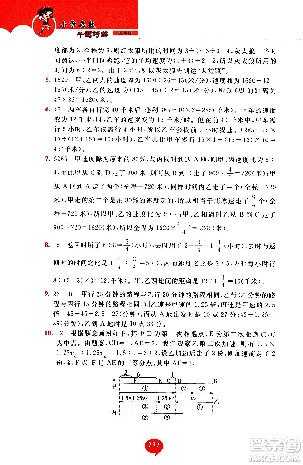 長(zhǎng)春出版社2020年小學(xué)奧數(shù)千題巧解5年級(jí)人教版參考答案