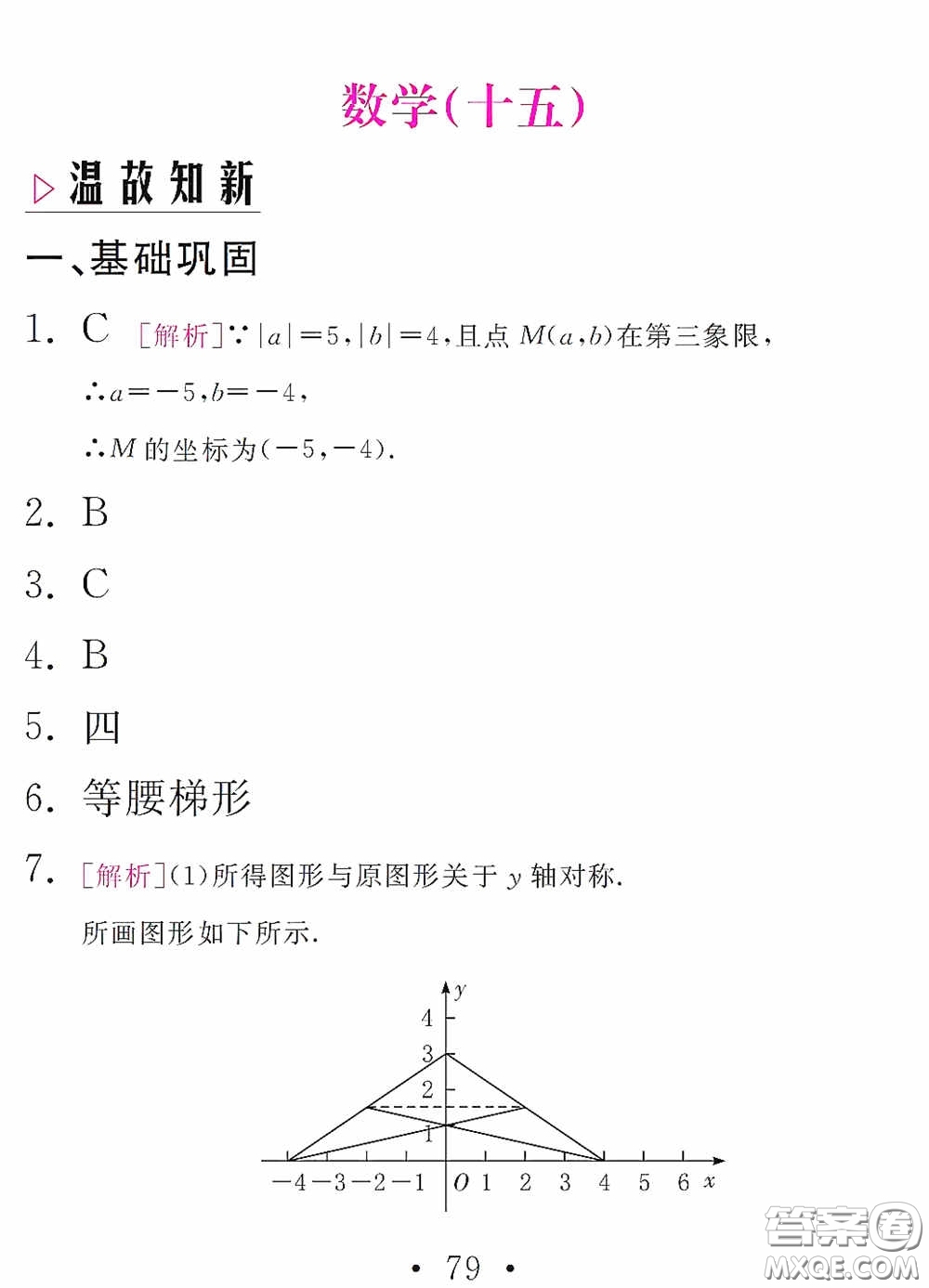 團結(jié)出版社2021精彩暑假數(shù)學(xué)八年級通用版答案