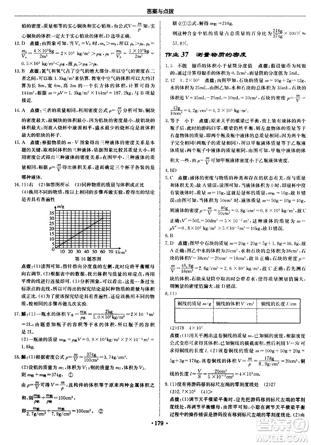 龍門(mén)書(shū)局2020秋啟東中學(xué)作業(yè)本八年級(jí)物理上冊(cè)R人教版參考答案