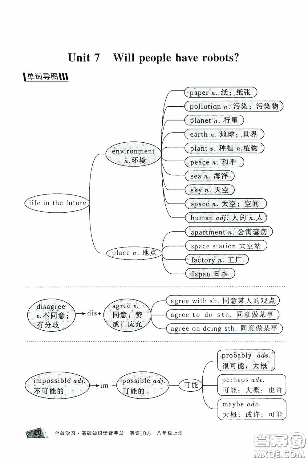 2020全效學(xué)習(xí)課時(shí)提優(yōu)八年級(jí)英語上冊人教版精華版答案