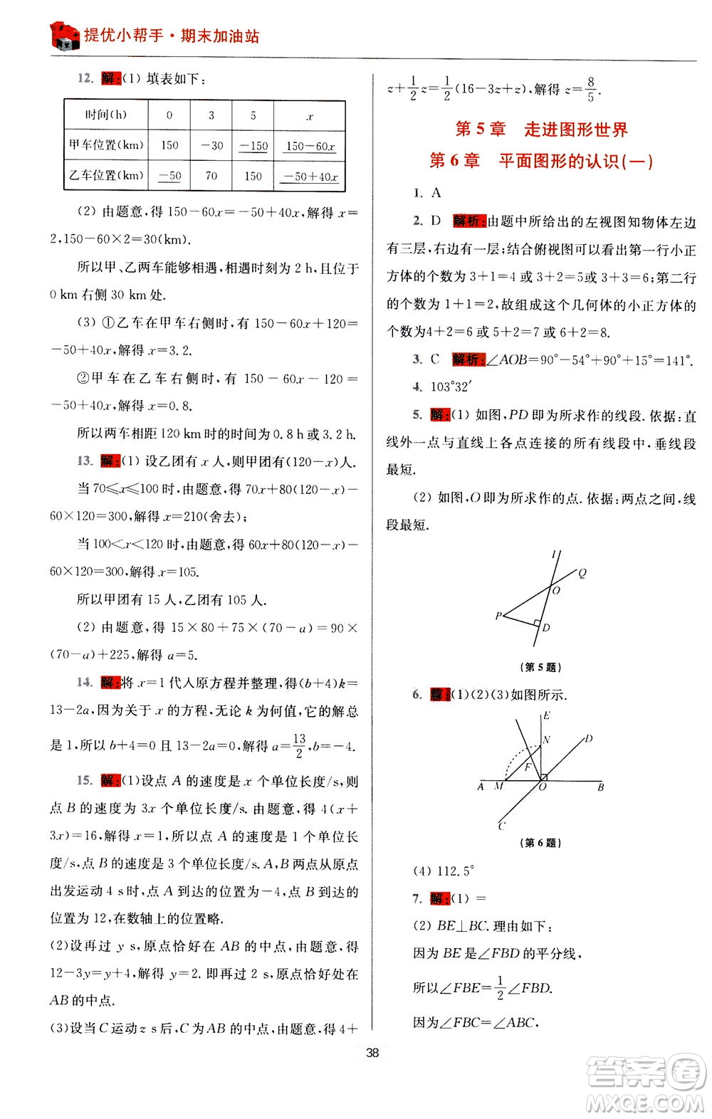 江蘇鳳凰科學(xué)技術(shù)出版社2020秋初中數(shù)學(xué)小題狂做提優(yōu)版七年級(jí)上蘇科版參考答案