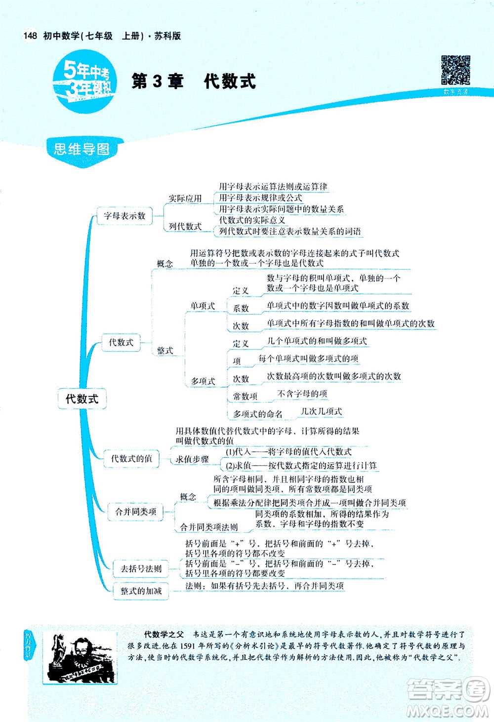 教育科學(xué)出版社2020秋5年中考3年模擬全解版初中數(shù)學(xué)七年級(jí)上冊(cè)蘇科版參考答案