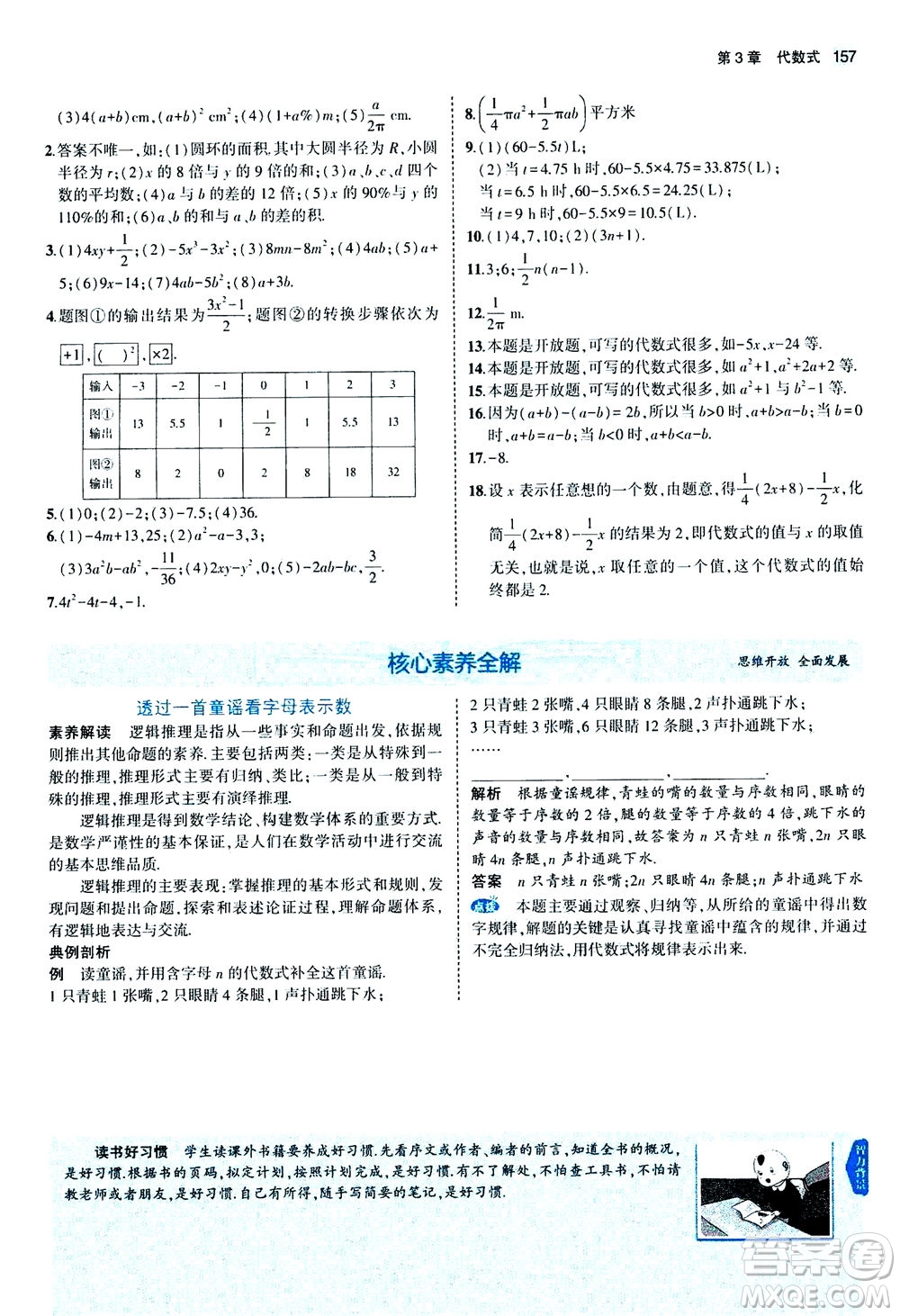 教育科學(xué)出版社2020秋5年中考3年模擬全解版初中數(shù)學(xué)七年級(jí)上冊(cè)蘇科版參考答案