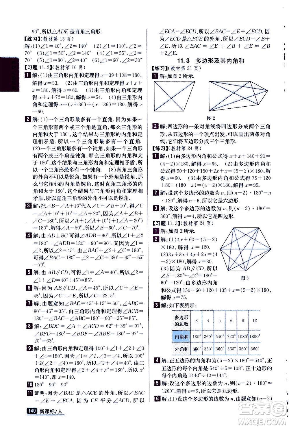 吉林人民出版社2020秋尖子生學(xué)案數(shù)學(xué)八年級上冊新課標(biāo)人教版參考答案
