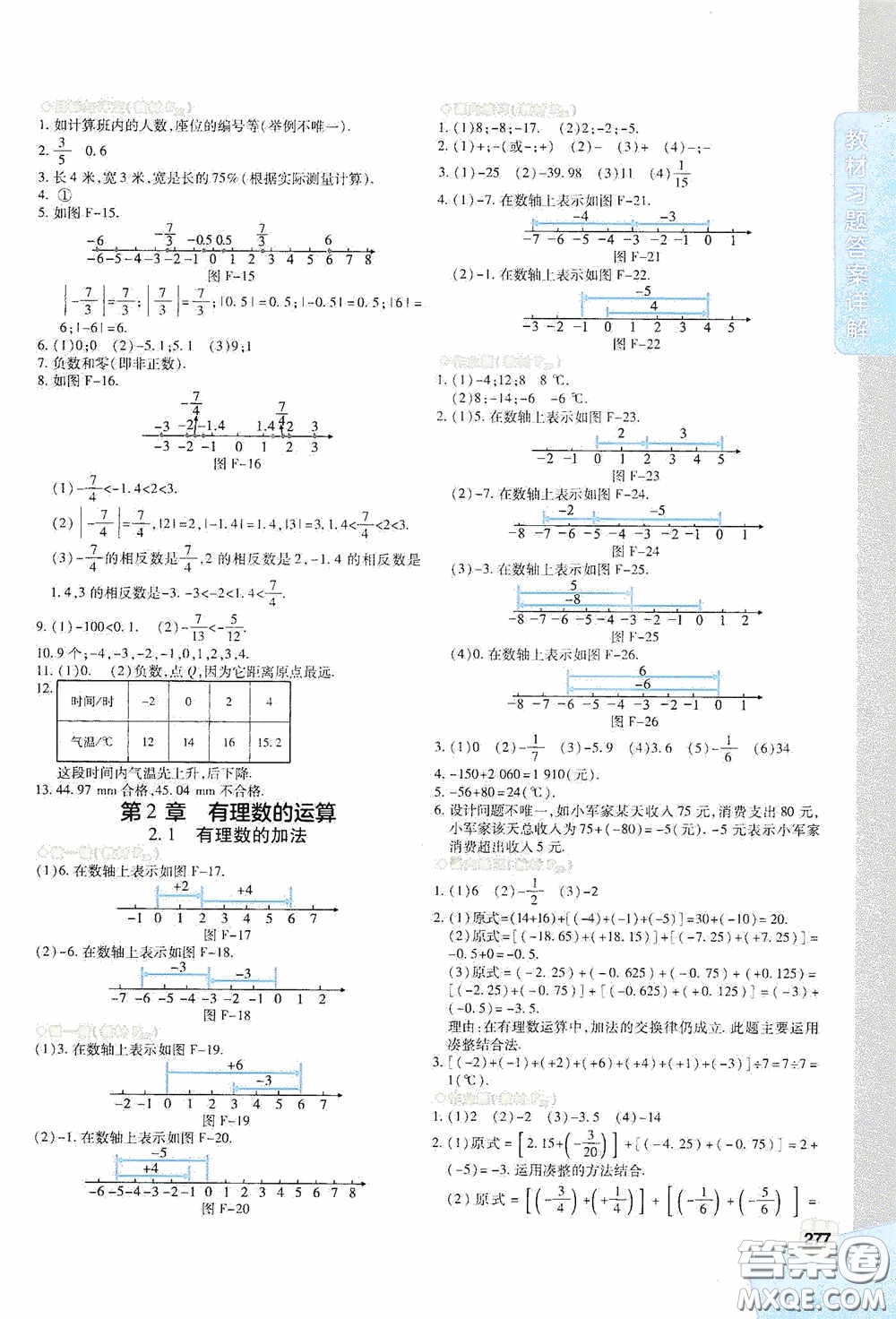 北京出版集團公司2020萬向思維倍速學習法七年級數(shù)學上冊浙教版答案