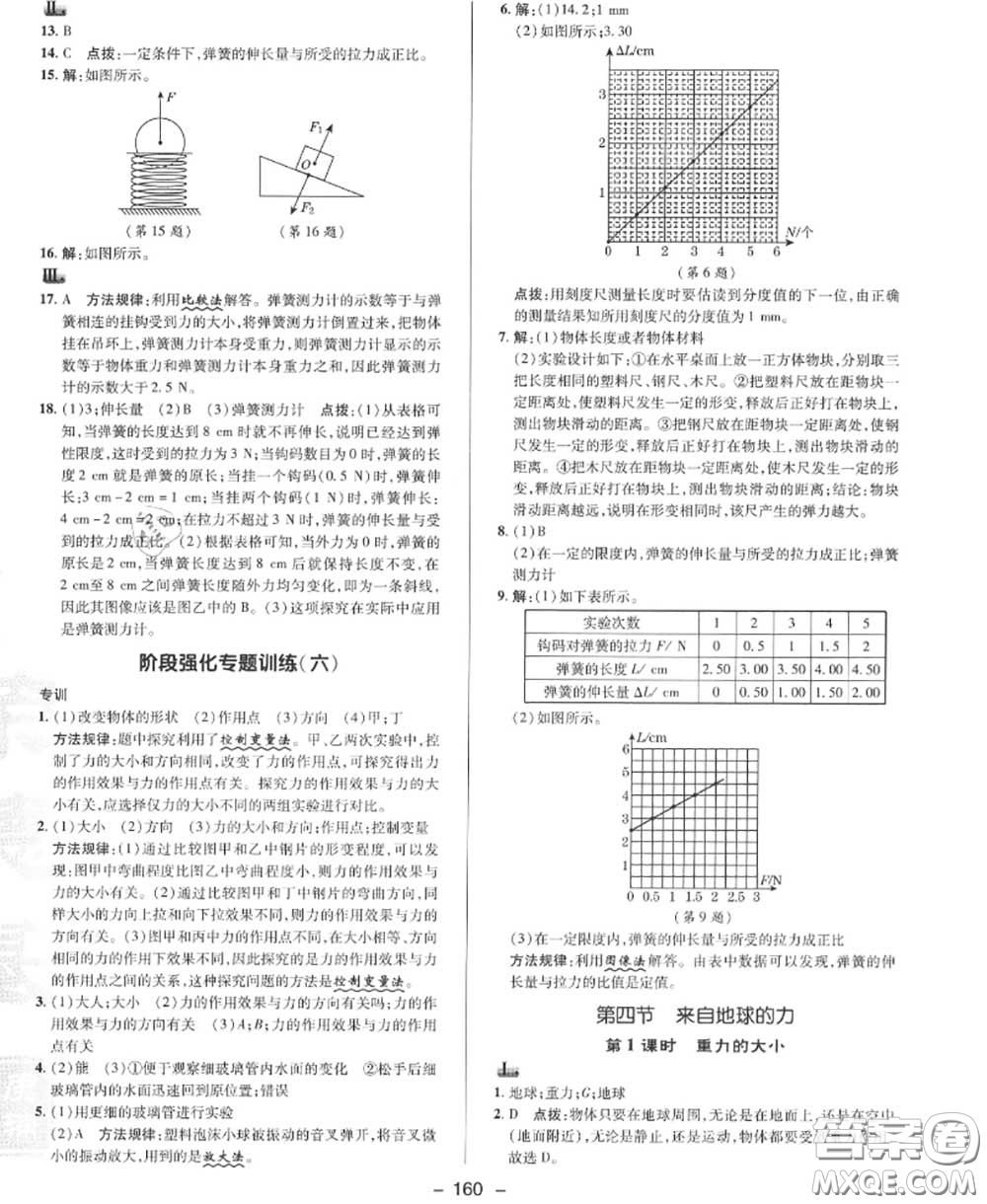 榮德基2020秋新版綜合應(yīng)用創(chuàng)新題典中點(diǎn)八年級(jí)物理上冊(cè)滬科版答案