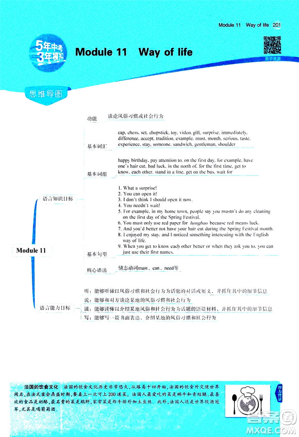 2020秋5年中考3年模擬全練版全解版初中英語八年級(jí)上冊(cè)外研版參考答案