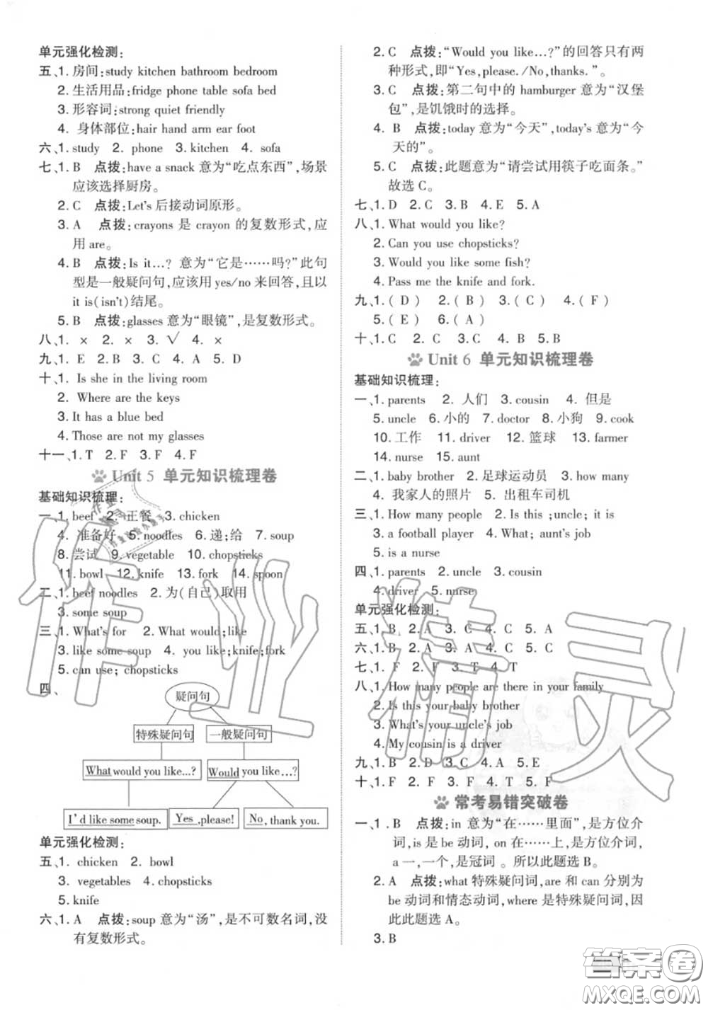 吉林教育出版社2020秋榮德基好卷四年級(jí)英語(yǔ)上冊(cè)人教版答案