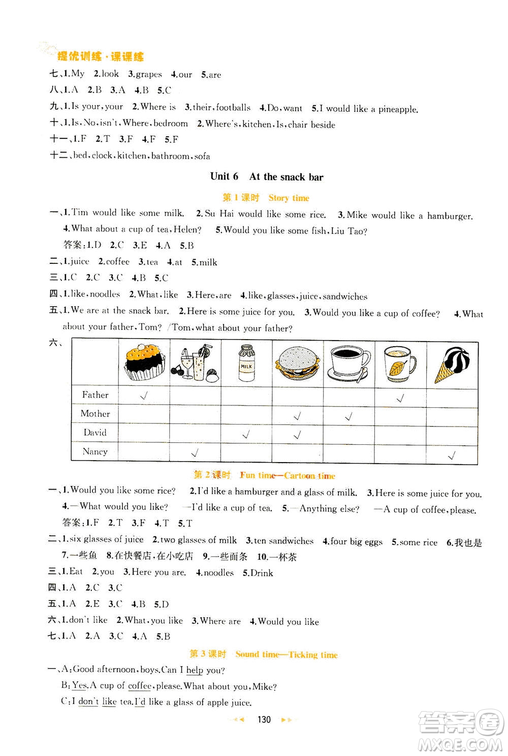 2020秋金鑰匙提優(yōu)訓(xùn)練課課練四年級(jí)上冊數(shù)學(xué)國標(biāo)江蘇版參考答案