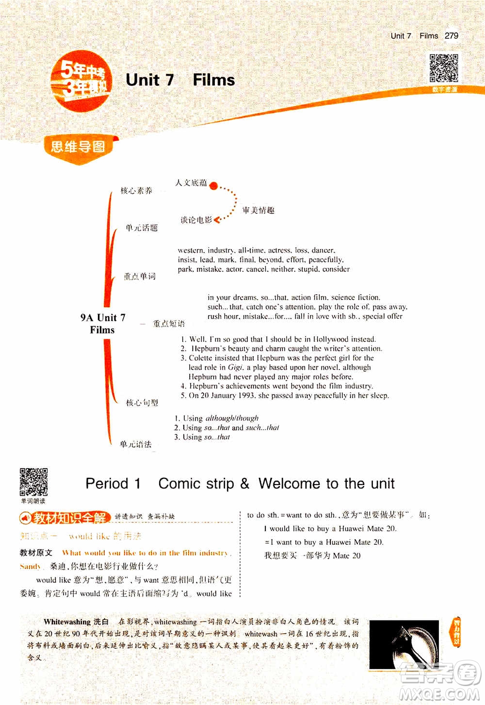 2021版初中同步5年中考3年模擬全解版初中英語九年級全一冊牛津版參考答案