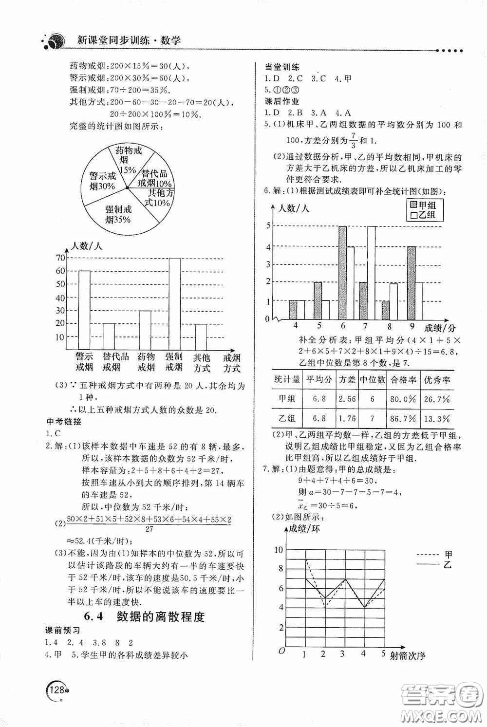 北京教育出版社2020新課堂同步訓(xùn)練八年級(jí)數(shù)學(xué)上冊(cè)北師大版答案