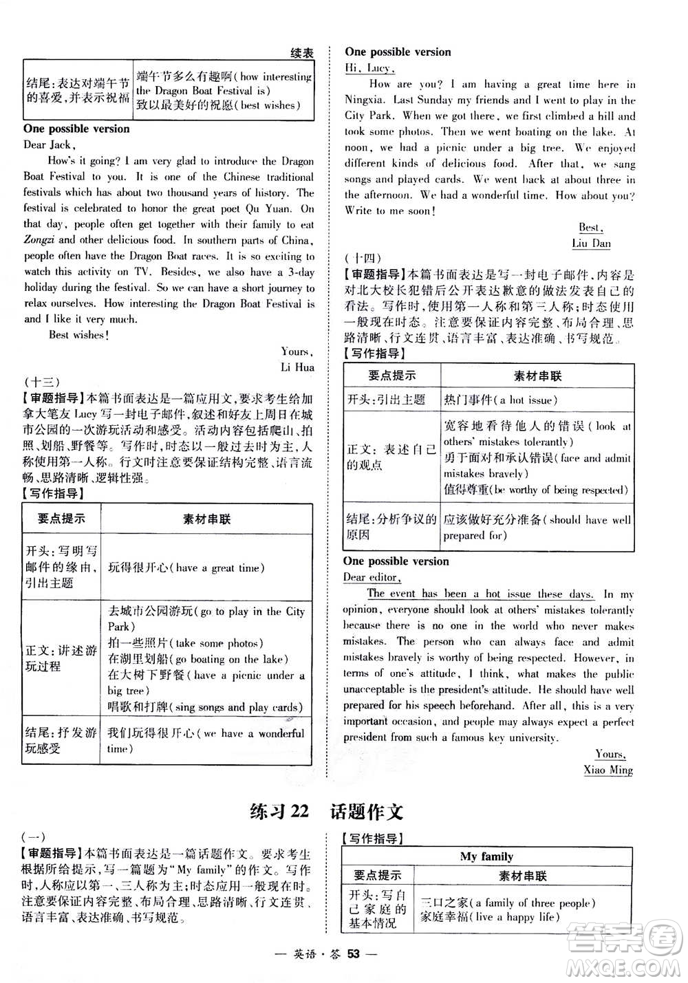 2021中考復(fù)習(xí)使用天利38套全國各省市中考真題常考基礎(chǔ)題英語參考答案