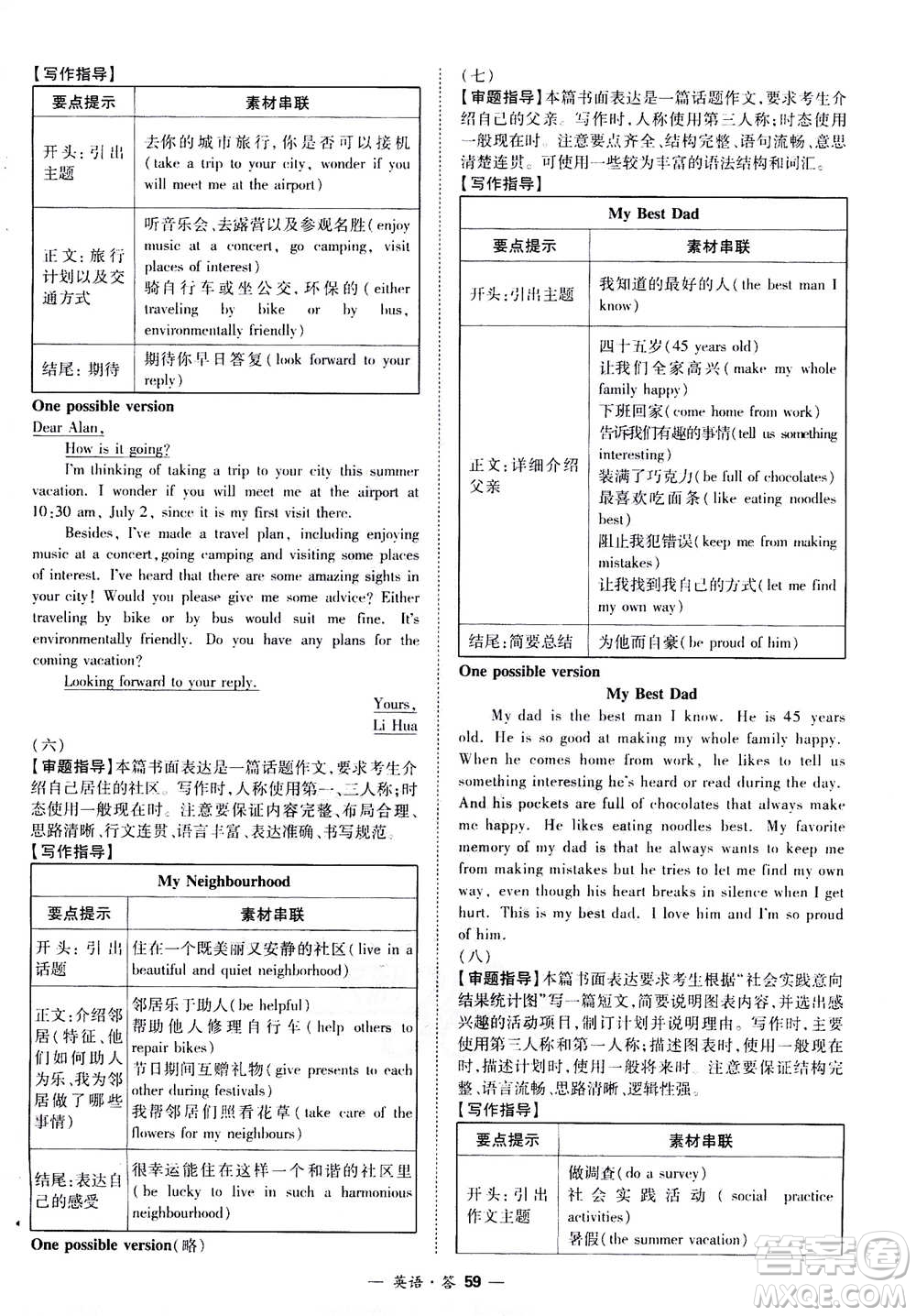 2021中考復(fù)習(xí)使用天利38套全國各省市中考真題常考基礎(chǔ)題英語參考答案