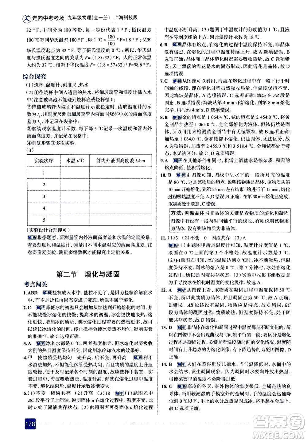 現(xiàn)代教育出版社2020年走進(jìn)中考考場(chǎng)九年級(jí)全一冊(cè)物理上?？萍及娲鸢?><span style=