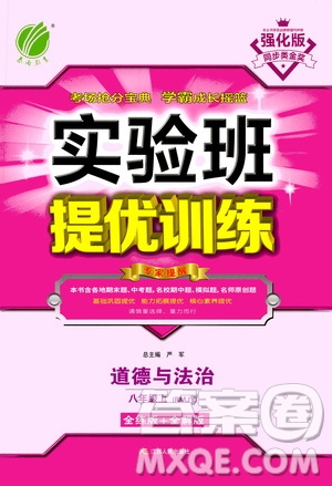 江蘇人民出版社2020年實驗班提優(yōu)訓練八年級上道德與法治RMJY人民教育版答案