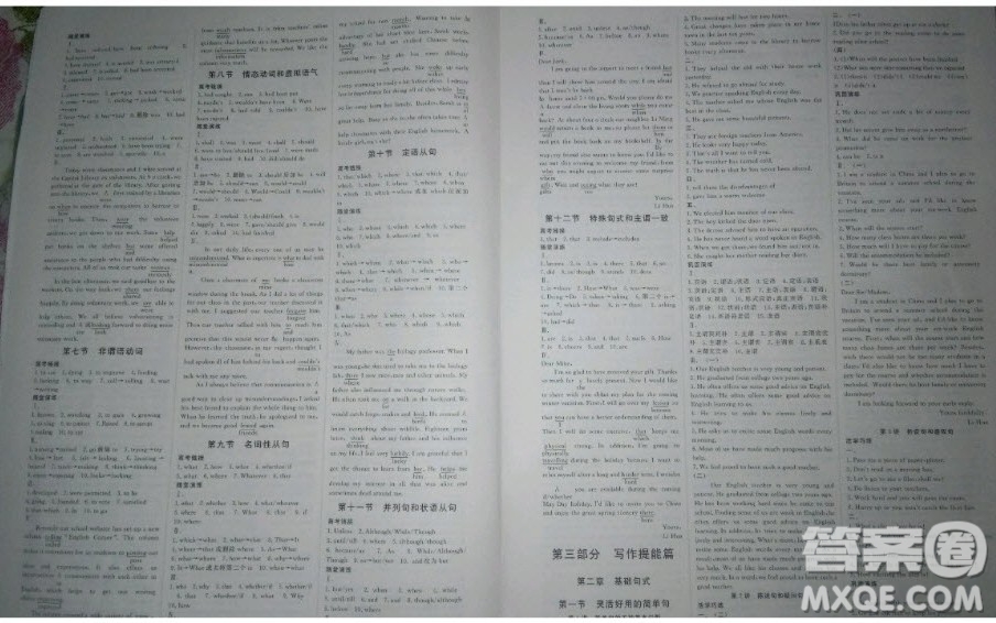 世界圖書出版社2020年優(yōu)化指導(dǎo)高考總復(fù)習(xí)第1輪英語人教版答案