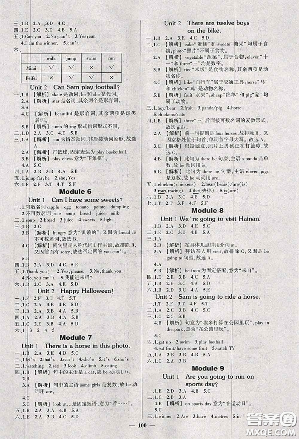 狀元成才路2020秋創(chuàng)優(yōu)作業(yè)100分導(dǎo)學(xué)案四年級(jí)英語上冊(cè)外研版答案