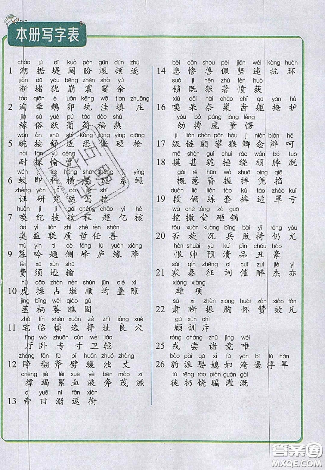 2020年立體學(xué)習(xí)法思維空間四年級(jí)語(yǔ)文上冊(cè)人教版答案
